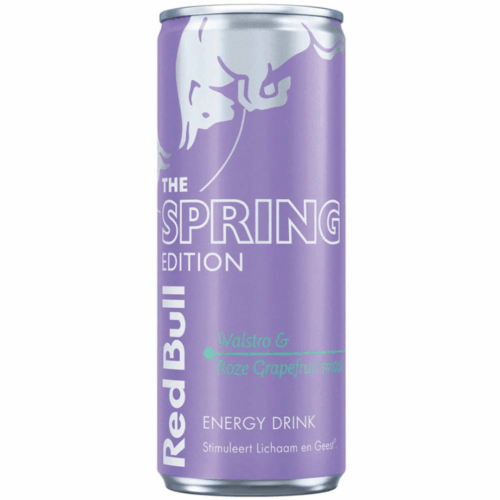 Red Bull Spring Edition Wallstro& Roze Grapefruit smaak