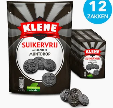 Klene-Muntdrop-Mild-Zoet-Suikervrij-100-Gr.